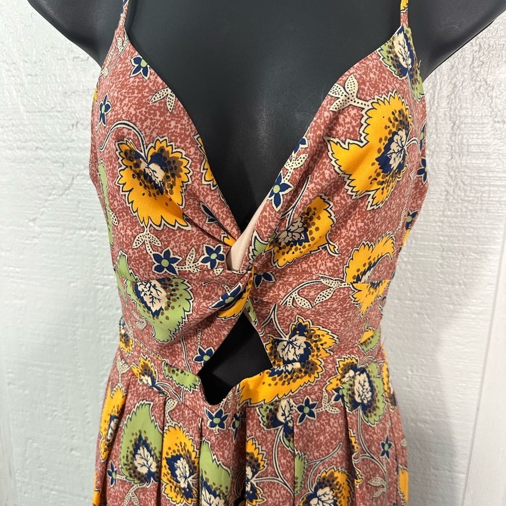 Chelsea 28 Mauve Floral Spaghetti Strap Dress Size XS NWOT - Picture 6 of 14